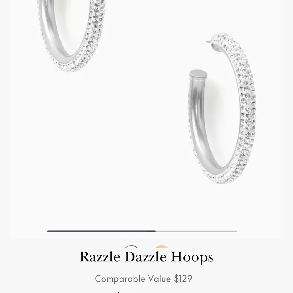 NWT Kate Spade Razzle Dazzle Hoop Earrings